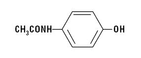 Image of Acetaminophen Structural Formula