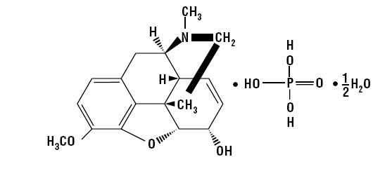 Image of Codeine Phosphate Structural Formula
