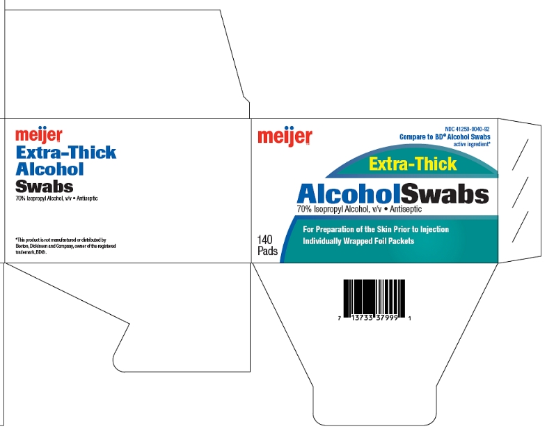 Meijer Extra-Thick Alcohol Swabs