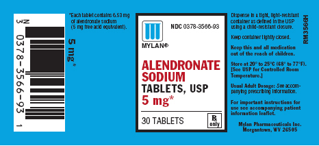 Alendronate 5 mg Tablets in Bottles of 30