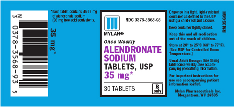 Alendronate 35 mg Tablets in bottles of 30