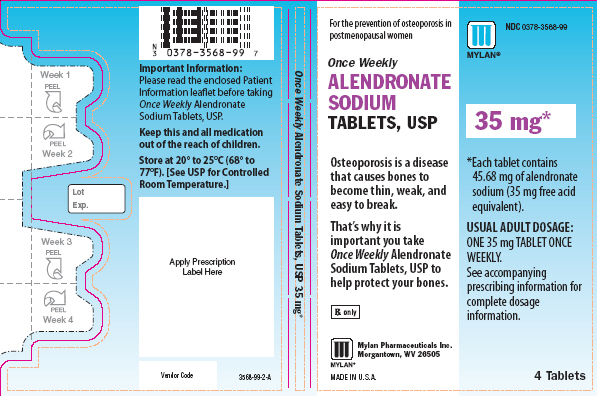 Alendronate 35 mg in Unit Dose of 4 Tablets (Outside)