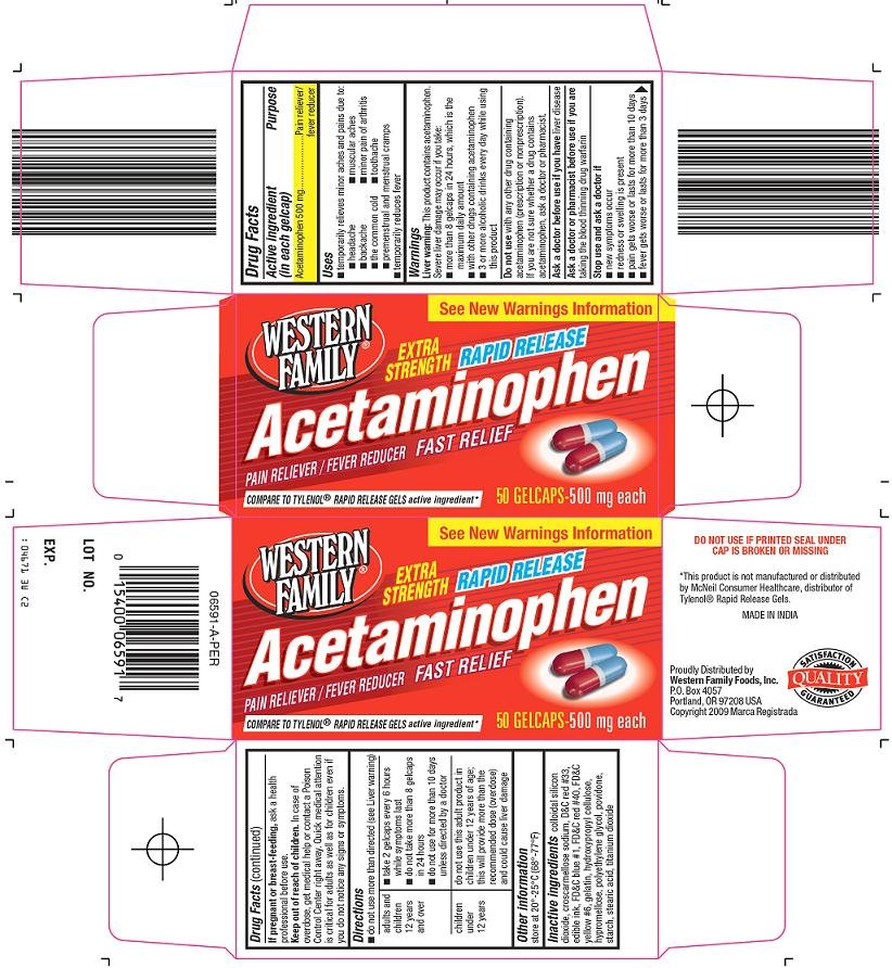 Acetaminophen Gelcaps Carton