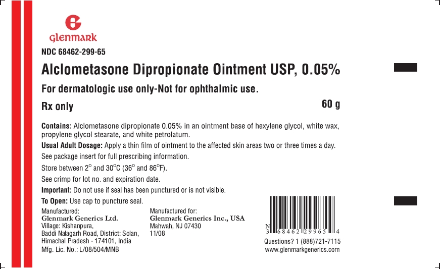 Alclometasone Dipropionate Ointment, 60g Label