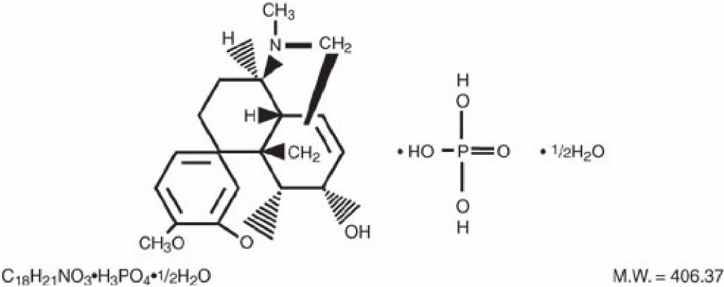 Codeine Phosphate structural formula
