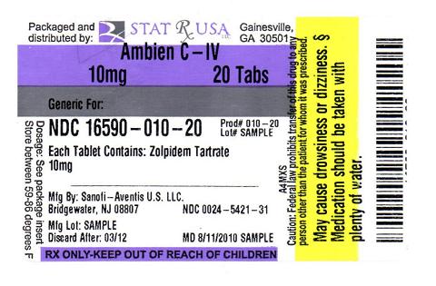 AMBIEN 10MG LABEL IMAGE