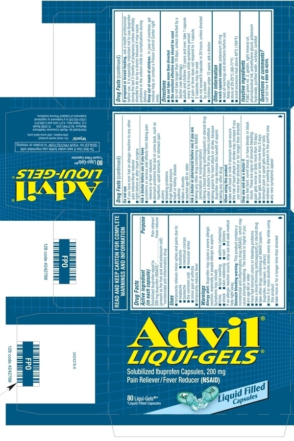 Advil LiquiGels Packaging