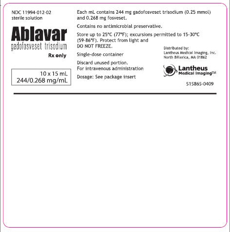 Ablavar 10mL label