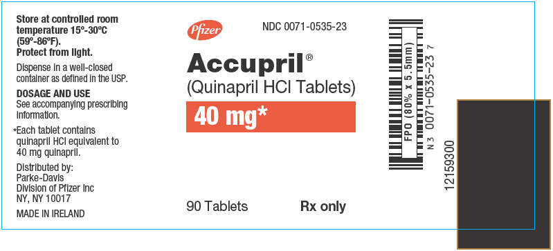 PRINCIPAL DISPLAY PANEL - 40 mg Label