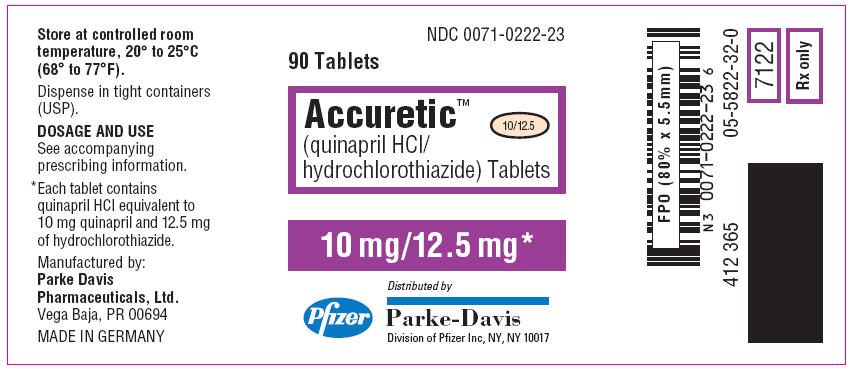 PRINCIPAL DISPLAY PANEL - 10 mg/12.5 mg Tablet Bottle Label