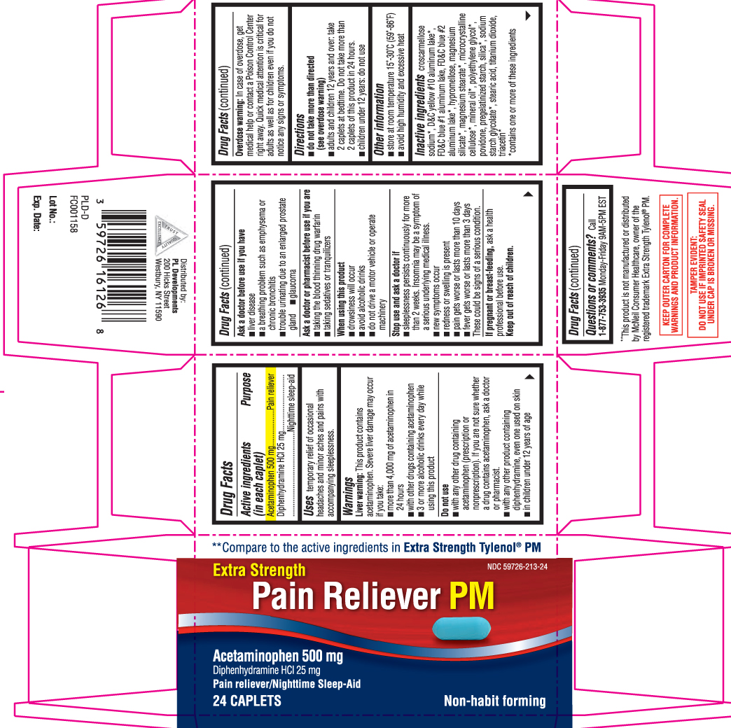 Acetaminophen 500 mg, Diphenhydramine 25 mg