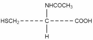 structural formula acetylcysteine