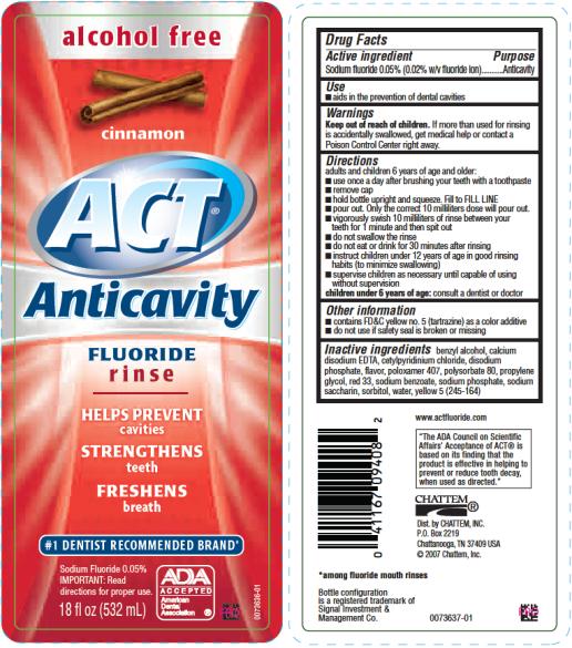 PRINCIPAL DISPLAY PANEL
ACT Anticavity Fluoride Rinse Cinnamon