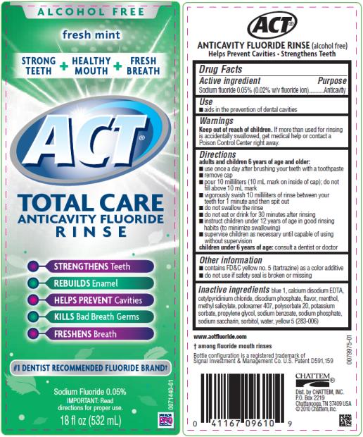 PRINCIPAL DISPLAY PANEL
ACT Total Care Anticavity Fluoride Rinse Fresh Mint