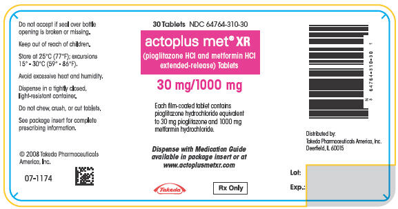 PRINCIPAL DISPLAY PANEL - 30 mg/1000 mg Tablet Bottle Label