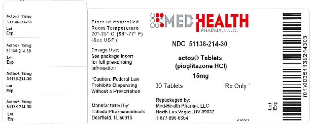 PRINCIPAL DISPLAY PANEL - 15 mg Tablet Bottle Label