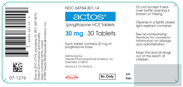 PRINCIPAL DISPLAY PANEL - 30 mg 30 ct trade label France