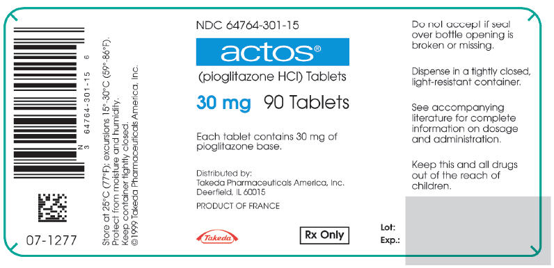 PRINCIPAL DISPLAY PANEL - 30 mg 90 ct trade label France