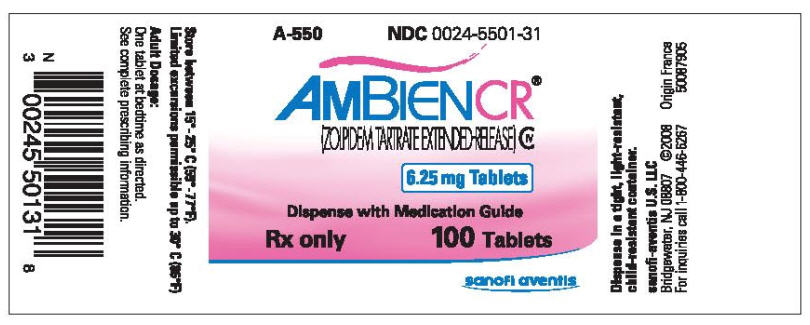 PRINCIPAL DISPLAY PANEL - 6.25 mg, 100 Tablet Bottle