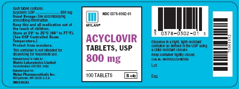 Acyclovir 800 mg Tablet Bottles