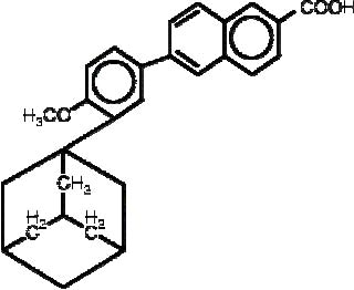 Structural Formula of Adapalene
