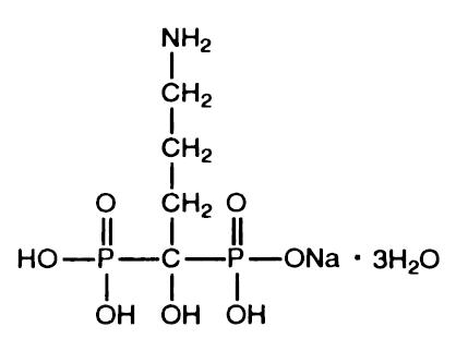 image of Alendronate Sodium chemical structure