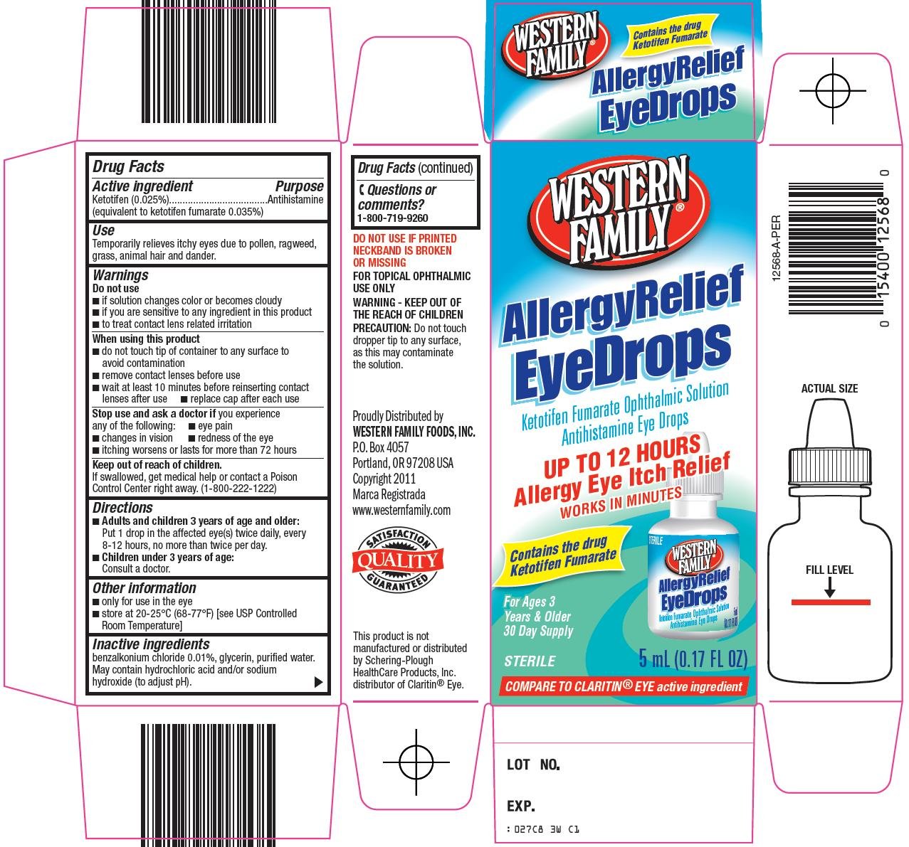 Allergy Relief Eye Drops Carton 