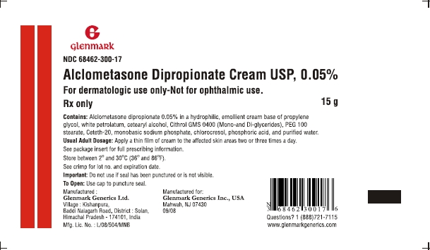 Alclometasone Dipropionate Cream, 15g label