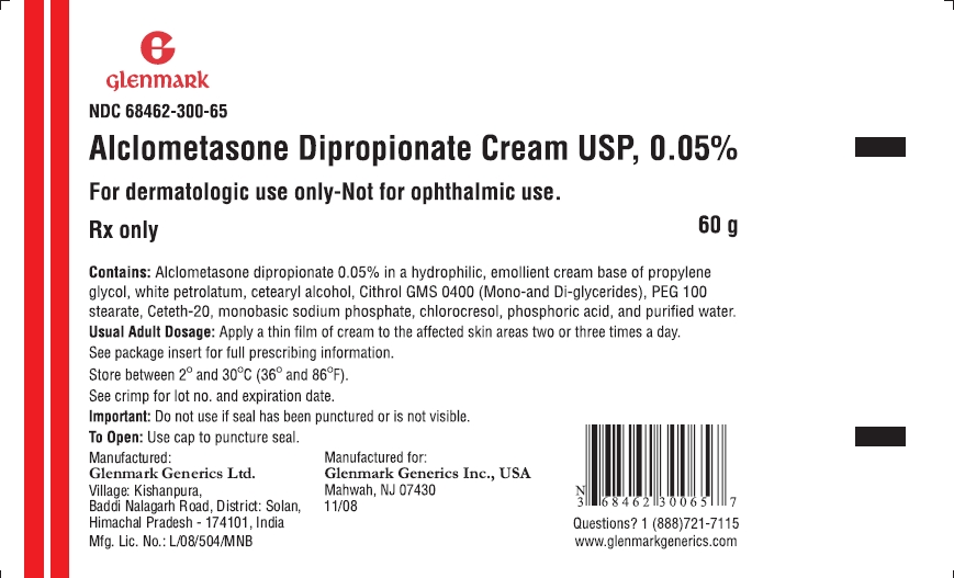 Alclometasone Dipropionate Cream, 60g label