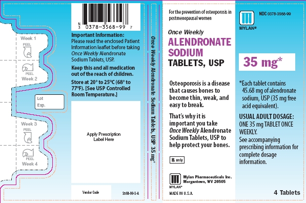 Alendronate Sodium Tablets 35 mg Blister Card (Outside)