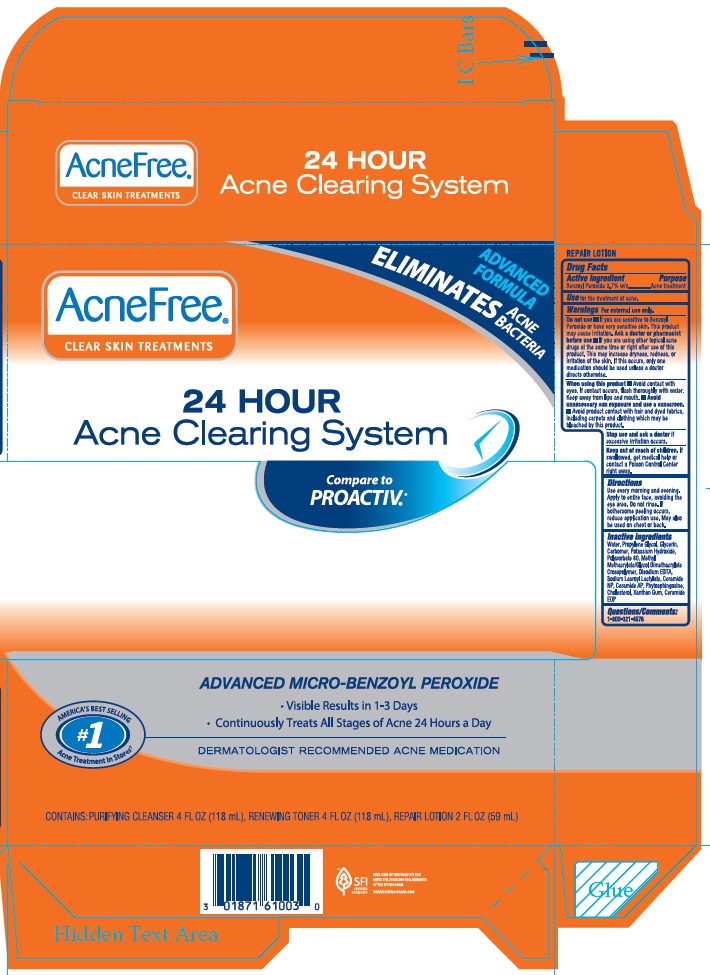 AcneFree 24 HOUR Acne Clearing System Carton 1