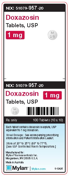 Doxazosin 1 mg Tablets Unit Carton Label