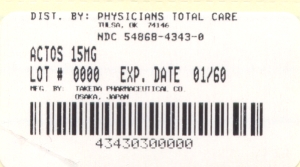 image of package label for 15 mg