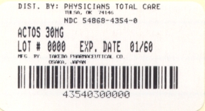 image of package label for 30 mg