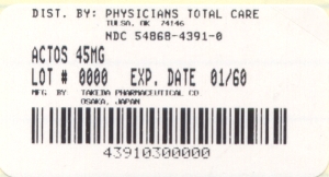 image of package label for 45 mg