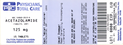 PRINCIPAL DISPLAY PANEL - 125 mg Tablet Bottle Label