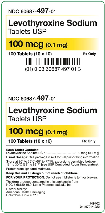 100 mcg Levothyroxine Tablets Carton