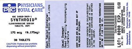image of 0.175 mg package label