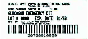 PACKAGE LABEL – Glucagon 1 mg Emergency Kit 1ct