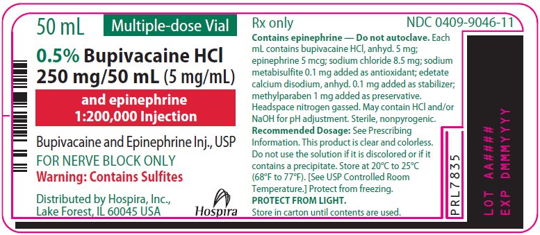 PRINCIPAL DISPLAY PANEL - 250 mg/50 mL Vial Label - 9046