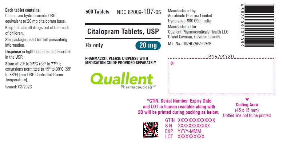 PACKAGE LABEL-PRINCIPAL DISPLAY PANEL - 20 mg (500 Tablets Bottle)