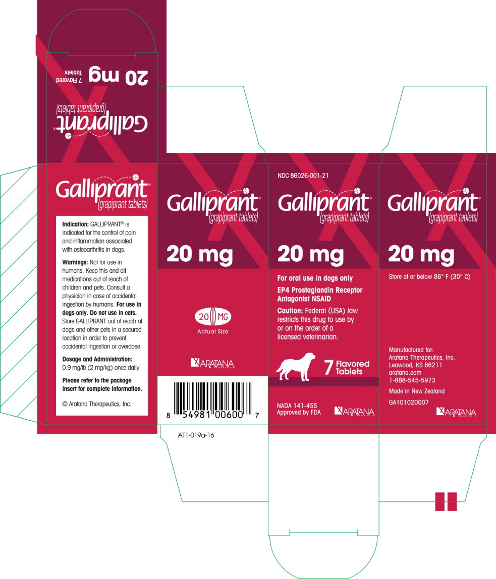 Principal Display Panel - Galliprant 20 mg Carton Label

