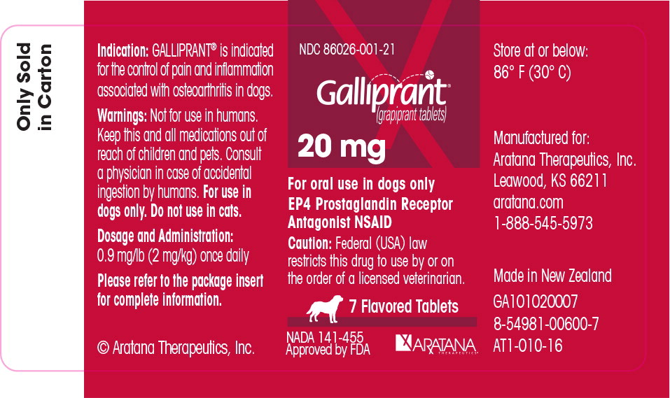 Principal Display Panel - Galliprant 20 mg Bottle Label
