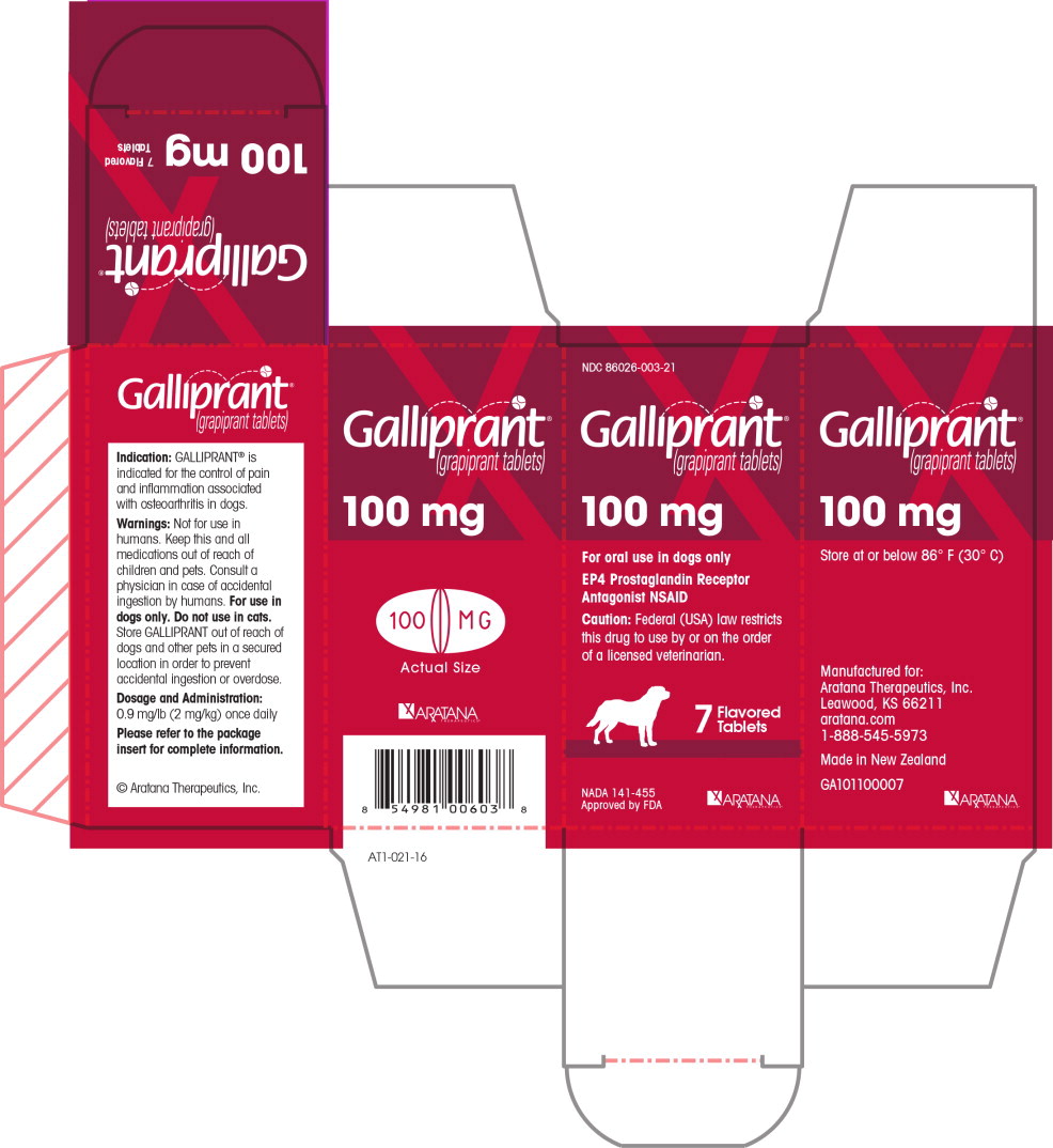Principal Display Panel - Galliprant 100 mg Carton Label
