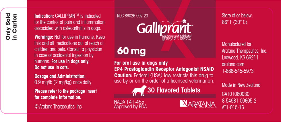 Principal Display Panel - Galliprant 60 mg Bottle Label
