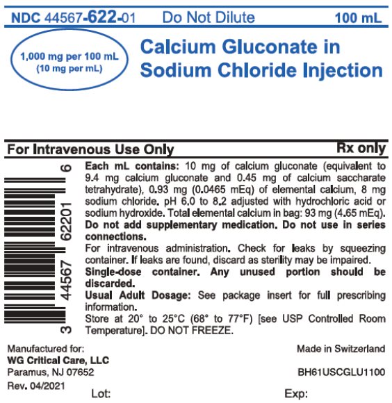 Calcium Gluconate in Sodium Chloride Inejction 1,000 mg per 100 mL bag image