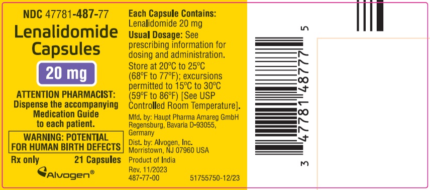 Container Label 20mg Capsules
