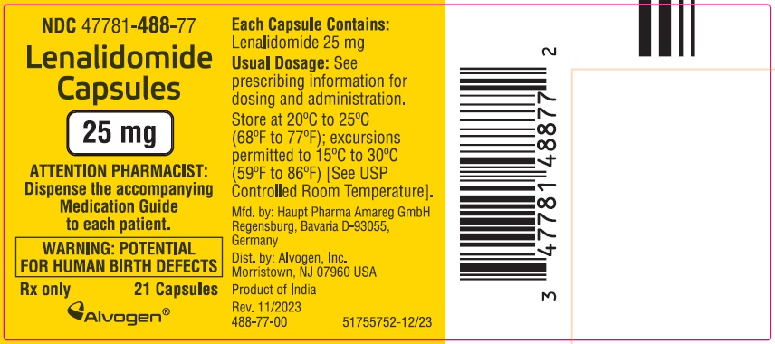 Container Label 25mg Capsules