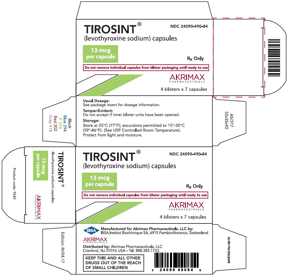 PRINCIPAL DISPLAY PANEL - 13 mcg Capsule Blister Pack Carton