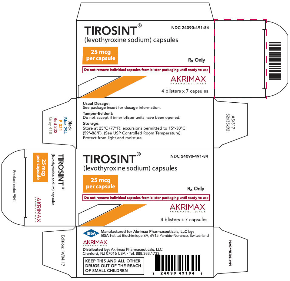 PRINCIPAL DISPLAY PANEL - 25 mcg Capsule Blister Pack Carton